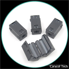 NiZn Magnet EMI Plastic Ferrite Core para cabos de linha